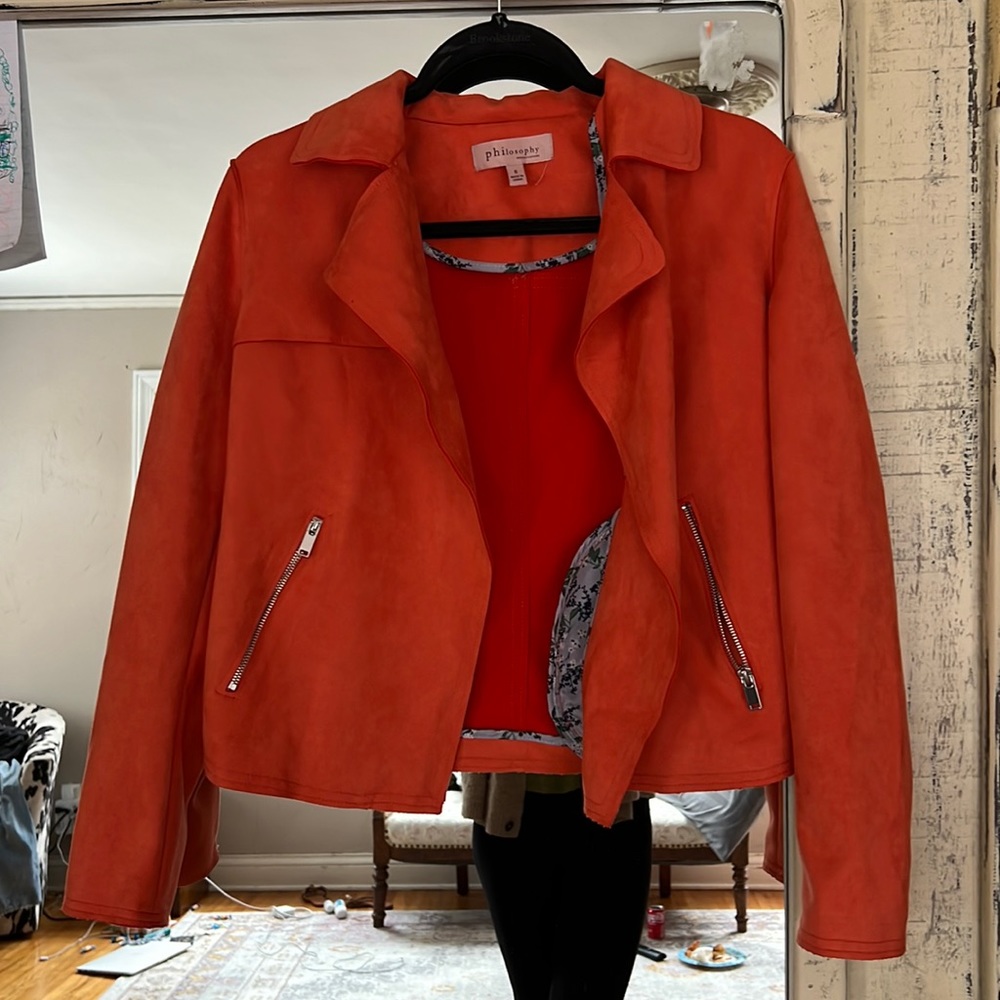 Faux leather jacket